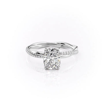 CrossVivid Half Band Lab Diamond Ring